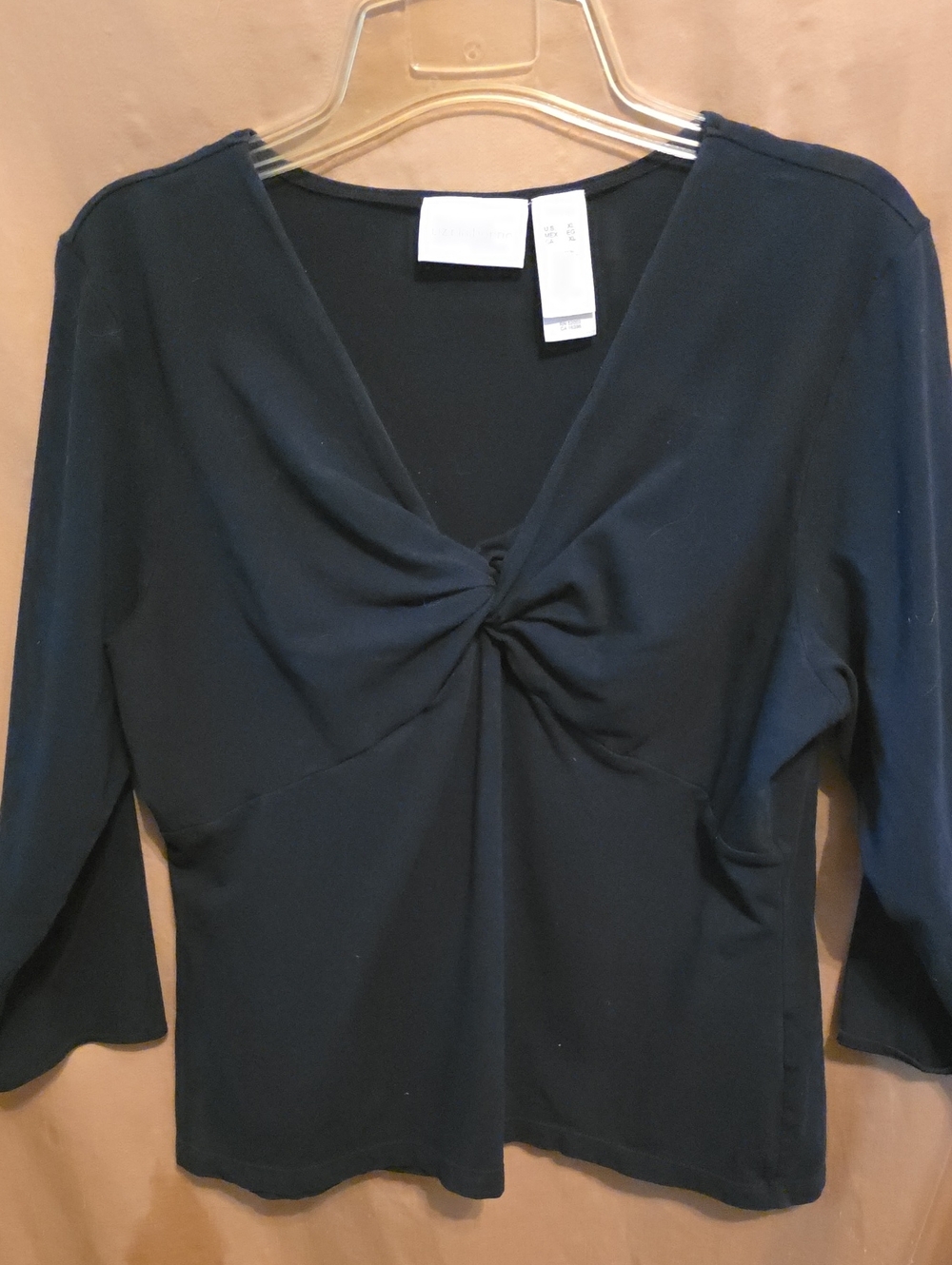🏝️ Ladies' Black Knit Blouse XL Liz